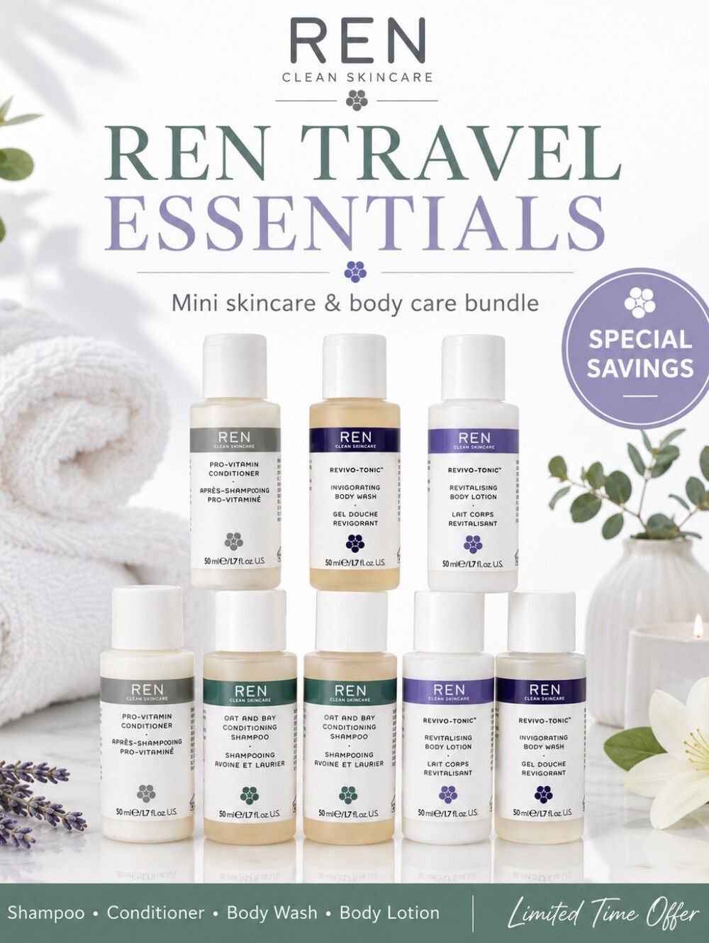 💙 8pc - REN Clean SKINCARE